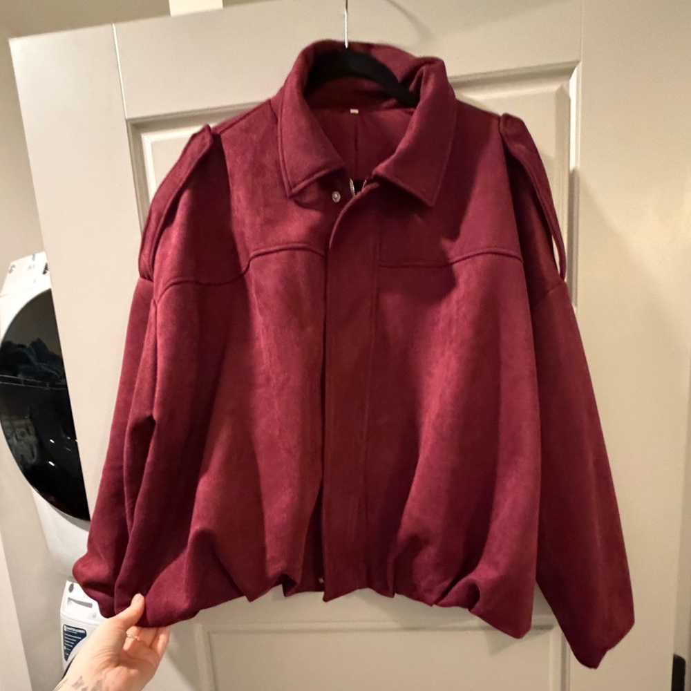H&M Women's Burgundy Jacket